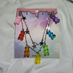 NWT- Candy Bear Star Layered Necklace